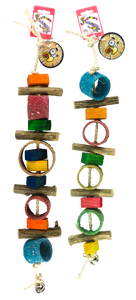 Birrdeeez Sekelbos Tubes Parrot Toy