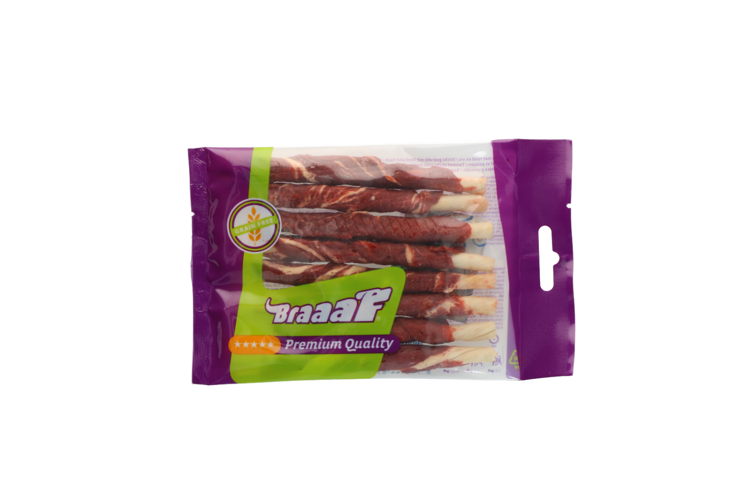 Braaaf Rollsticks 12 cm beef and fish