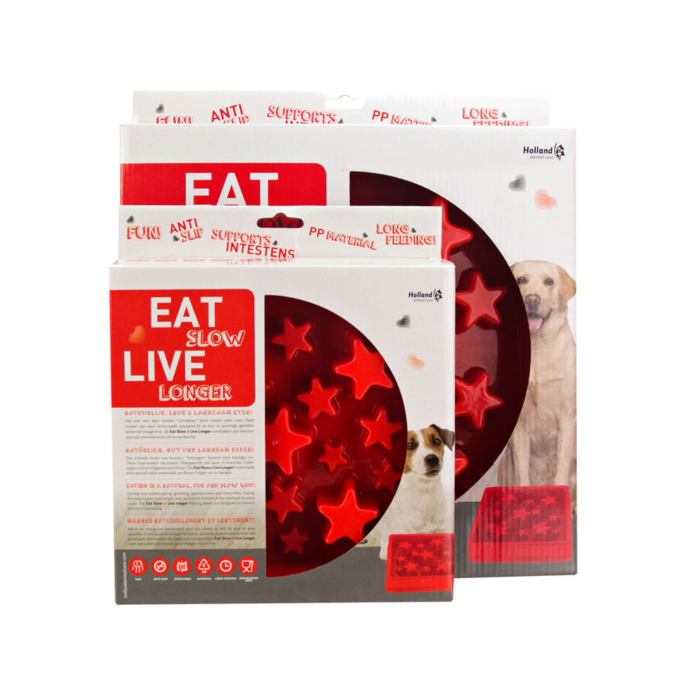 Eat Slow Live Longer Star Red L