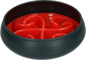 Eat Slow Live Longer Tumble Feeder Red