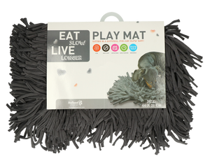 Eat Slow Live Longer Play Mat Grey