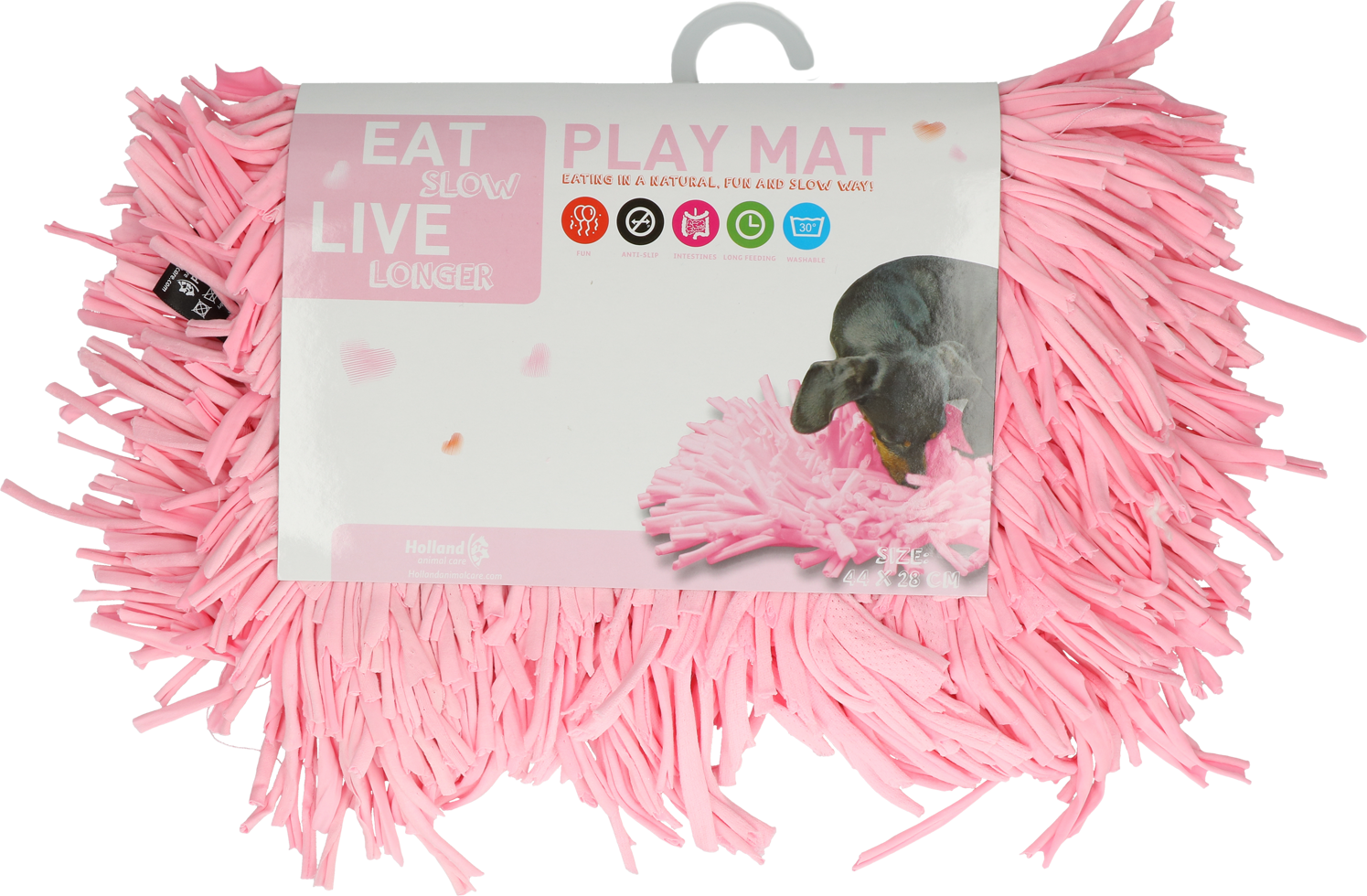 Eat Slow Live Longer Play Mat Pink