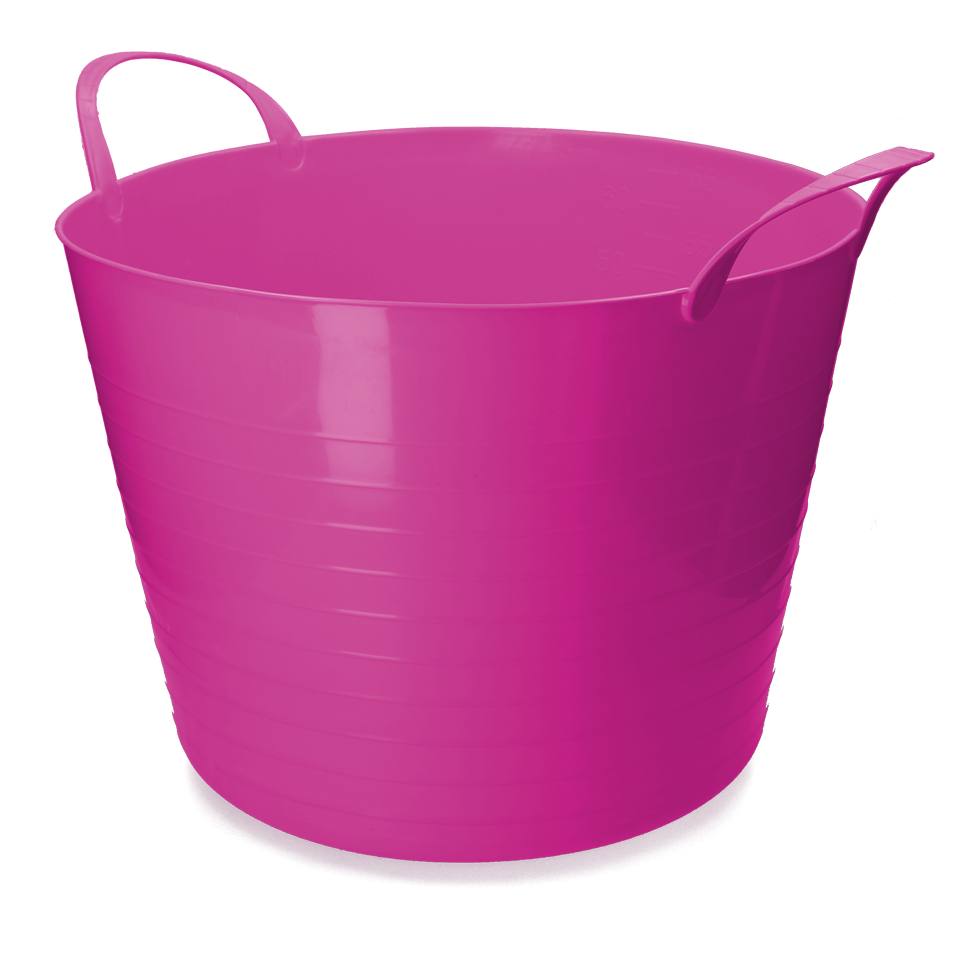 Emmer V-Trug Flexi roze 65 l