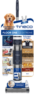 Tineco - FLOOR ONE S3 Extreme - wet & dry Vloerreiniger - Oplaadbaar - 21,6V - Hepafilter - blauw/wit