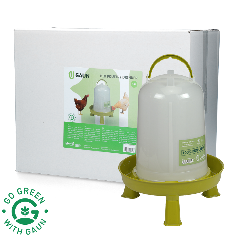 Pluimvee drinktoren 10 l Bio green lemon op pootjes