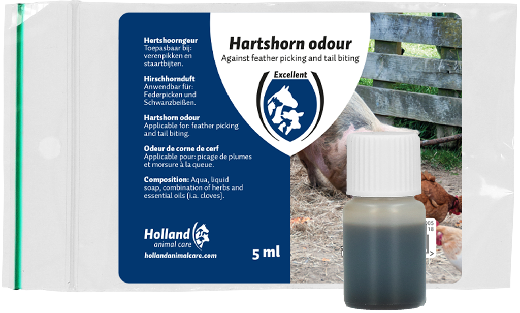 Hertshoorn geur