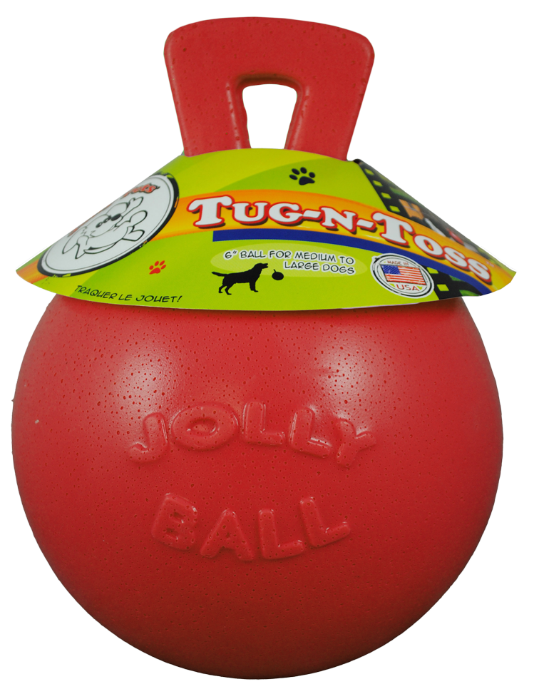 Jolly Tug-n-Toss 10 cm Rood