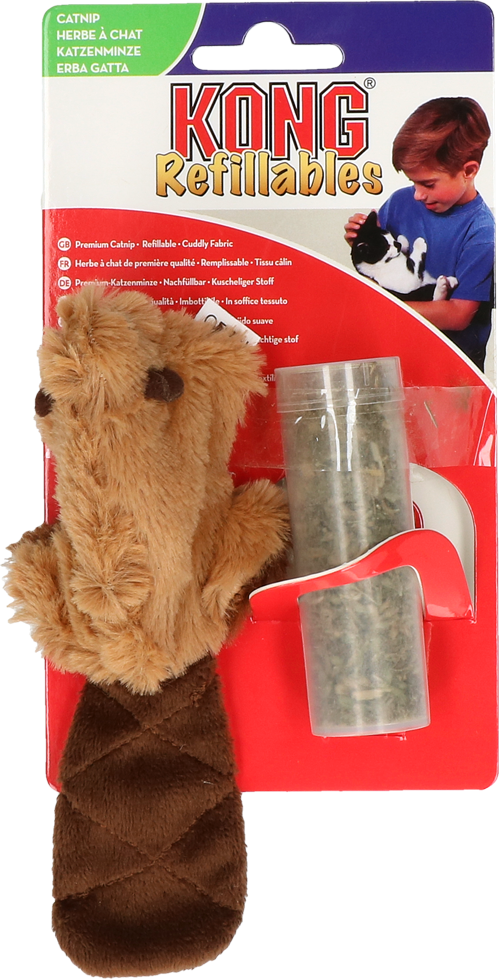 KONG Cat Refillable Catnip Beaver