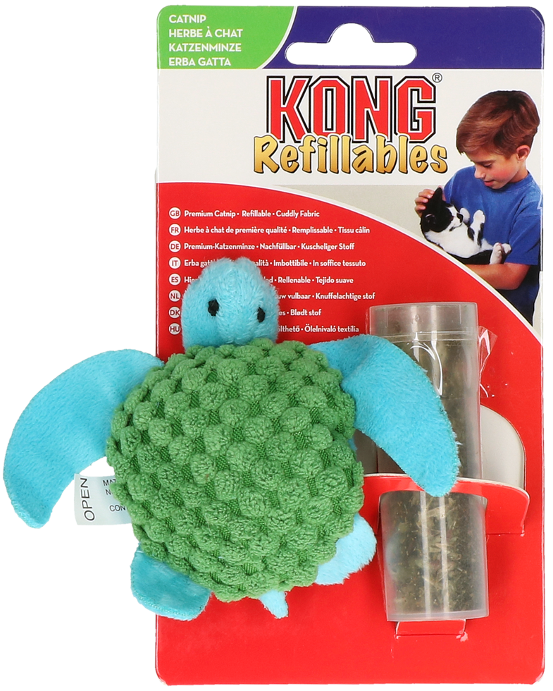 KONG Cat Refillable Catnip Turtle