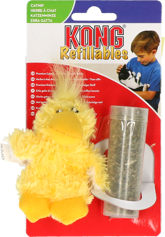 KONG Cat Refillable Catnip Duck