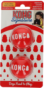 KONG Signature Balls 2-pk Sm