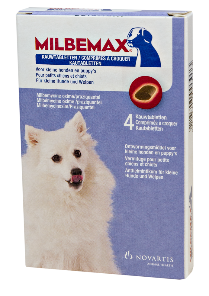 Milbemax Kauwtabletten Hond Klein Chewy 4 tabl. &lt;5kg