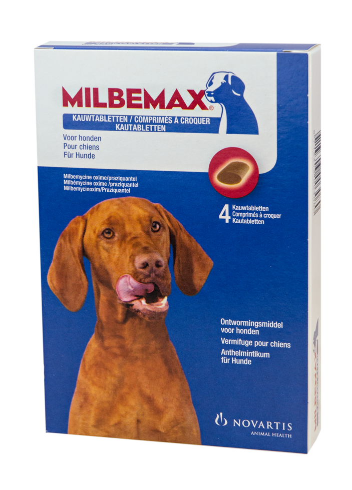 Milbemax Kauwtabletten Hond Groot Chewy 4 tabl. 5-75kg