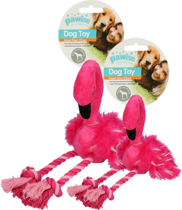 Pawise Flamingo met poten van touw L