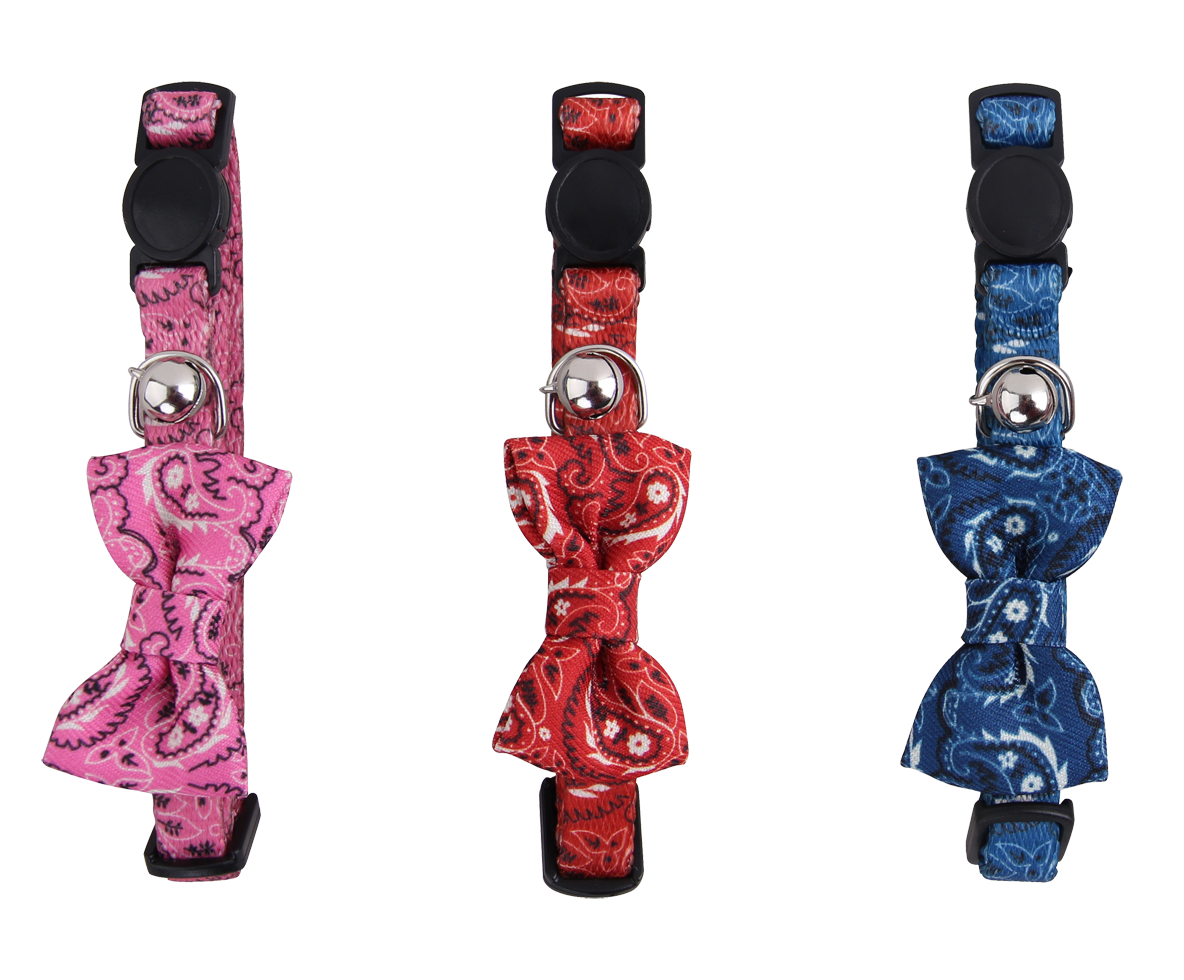 Cat collar met Bowknot rood