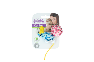 Pawise Cat Toy - Mice &amp; Ball