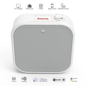 Hama Digitale radio "DIR355BT", DAB+/internetradio/Bluetooth®/app, wit