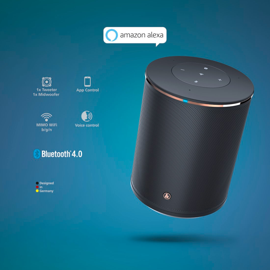 Hama Smart-Speaker "SIRIUM1400ABT", Alexa / Bluetooth®