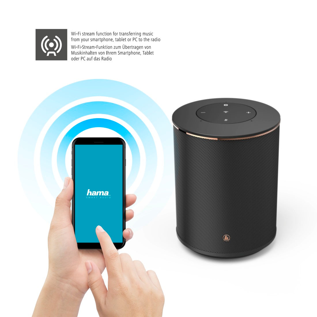 Hama Smart-Speaker "SIRIUM1400ABT", Alexa / Bluetooth®