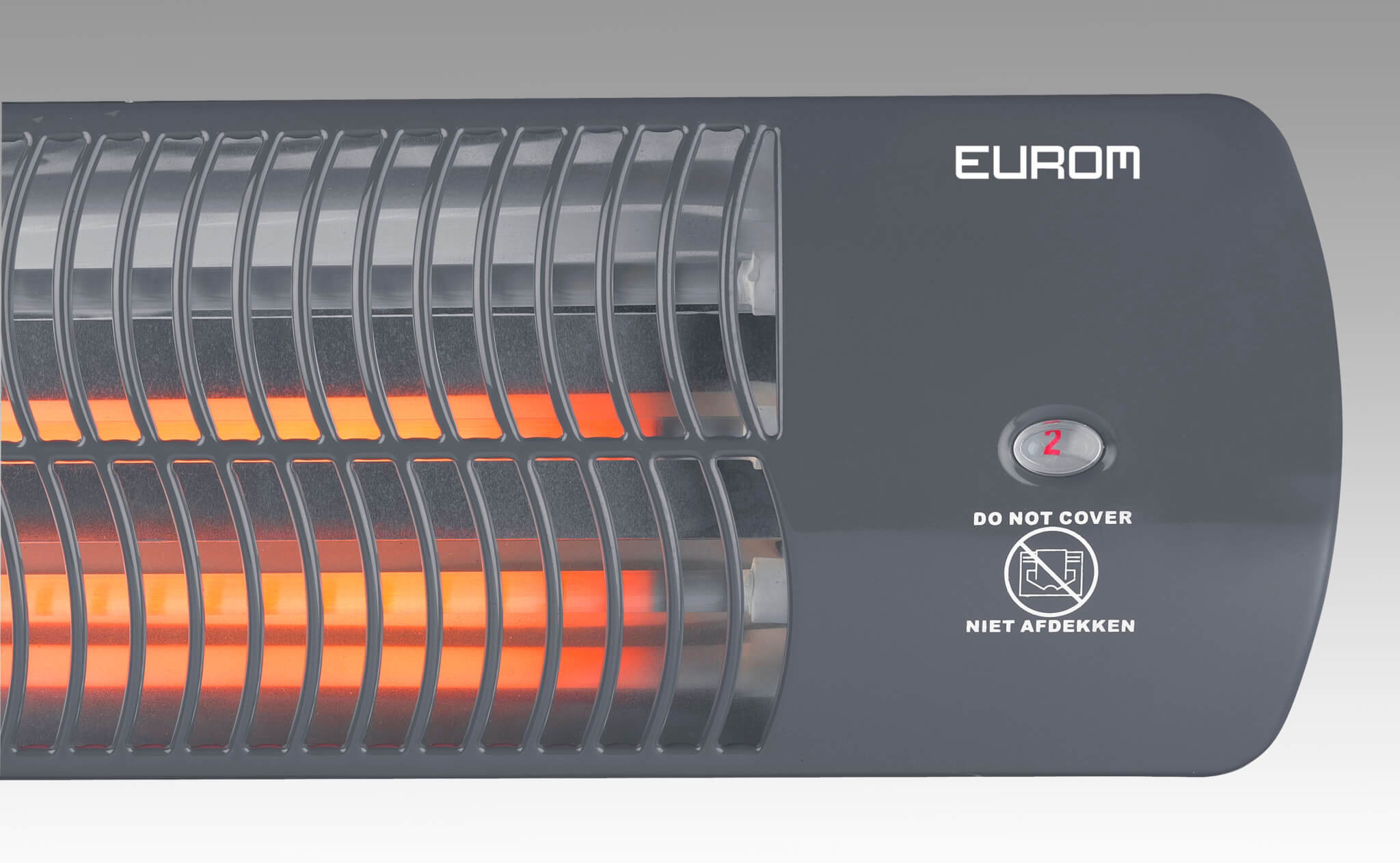 EuroM Q-Time 1500 passar perfekt för att värma den lilla terrassen eller balkongen