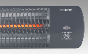 EuroM Q-Time 1500 passar perfekt för att värma den lilla terrassen eller balkongen