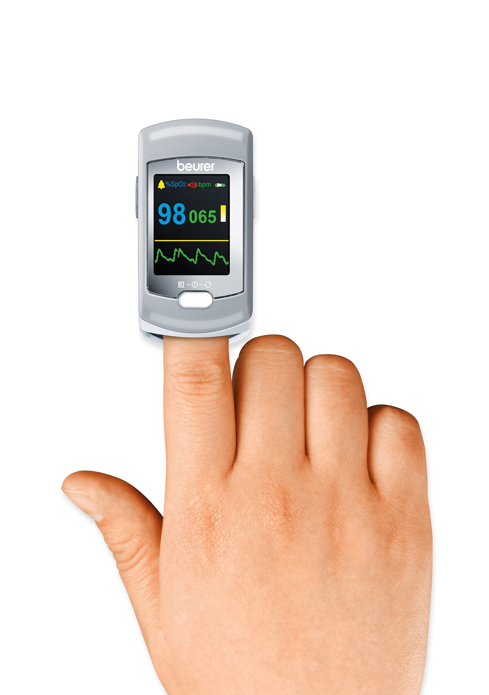 Beurer PO80 - Saturation meter / pulse oximeter - Heart rate monitor - USB data transfer
