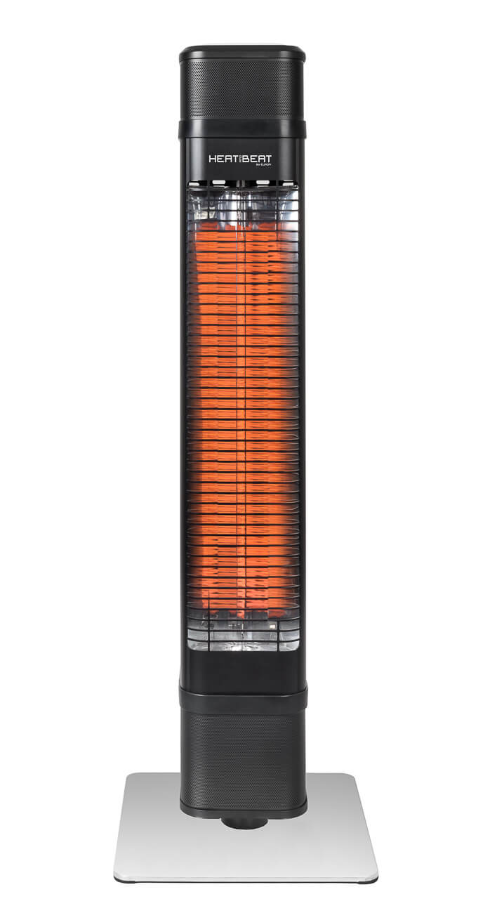 Eurom Heat and Beat Tower is a unique standing patio heater