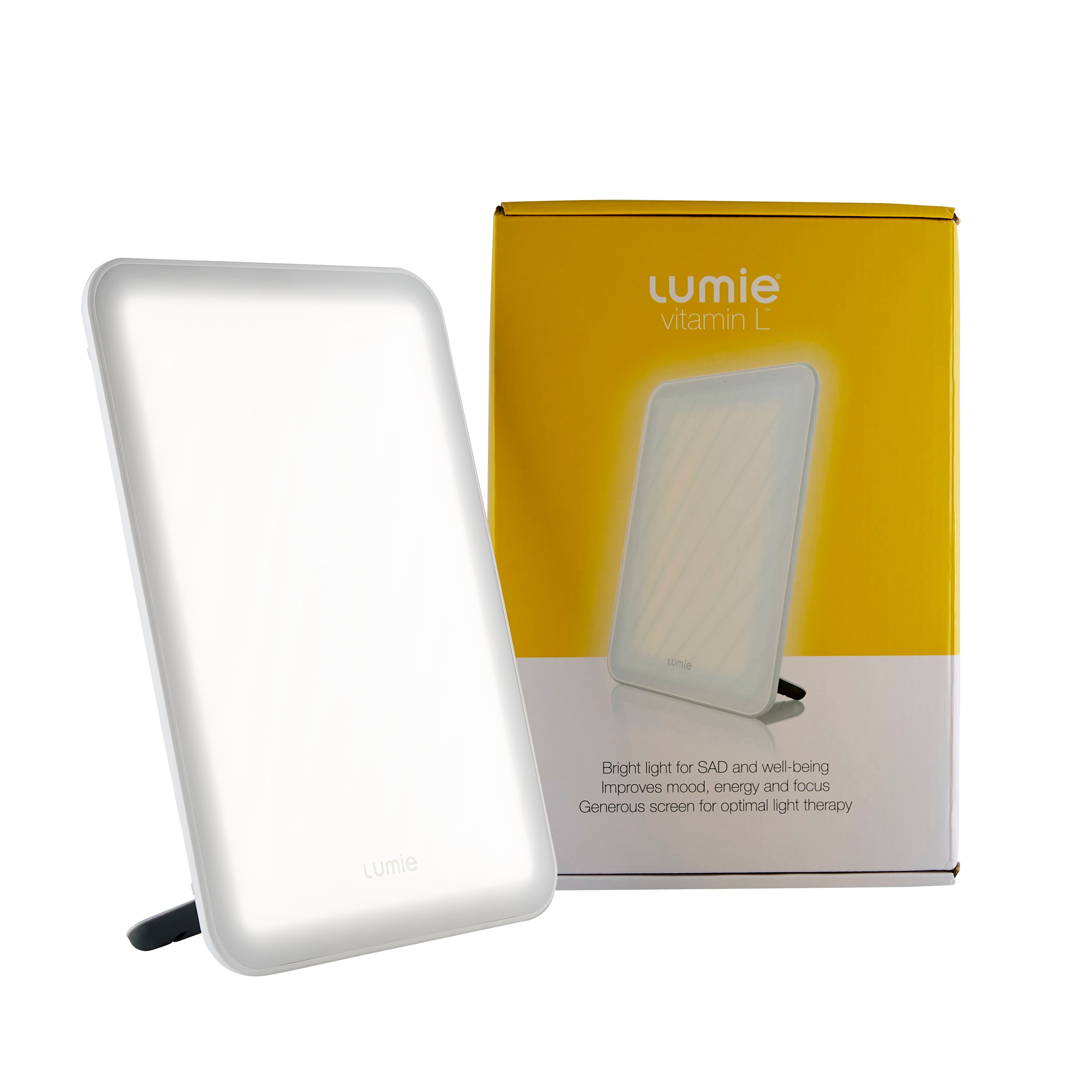 Lumie Vitamin L - Daglichtlamp - Compact en dun - 28x20cm - Wit