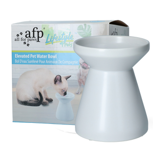 AFP Lifestyle4Pets - Elevated Pet Water Bowl - White