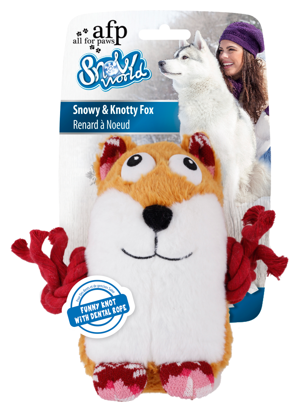 AFP Snowy &amp; Knotty Fox (23x23x9cm)