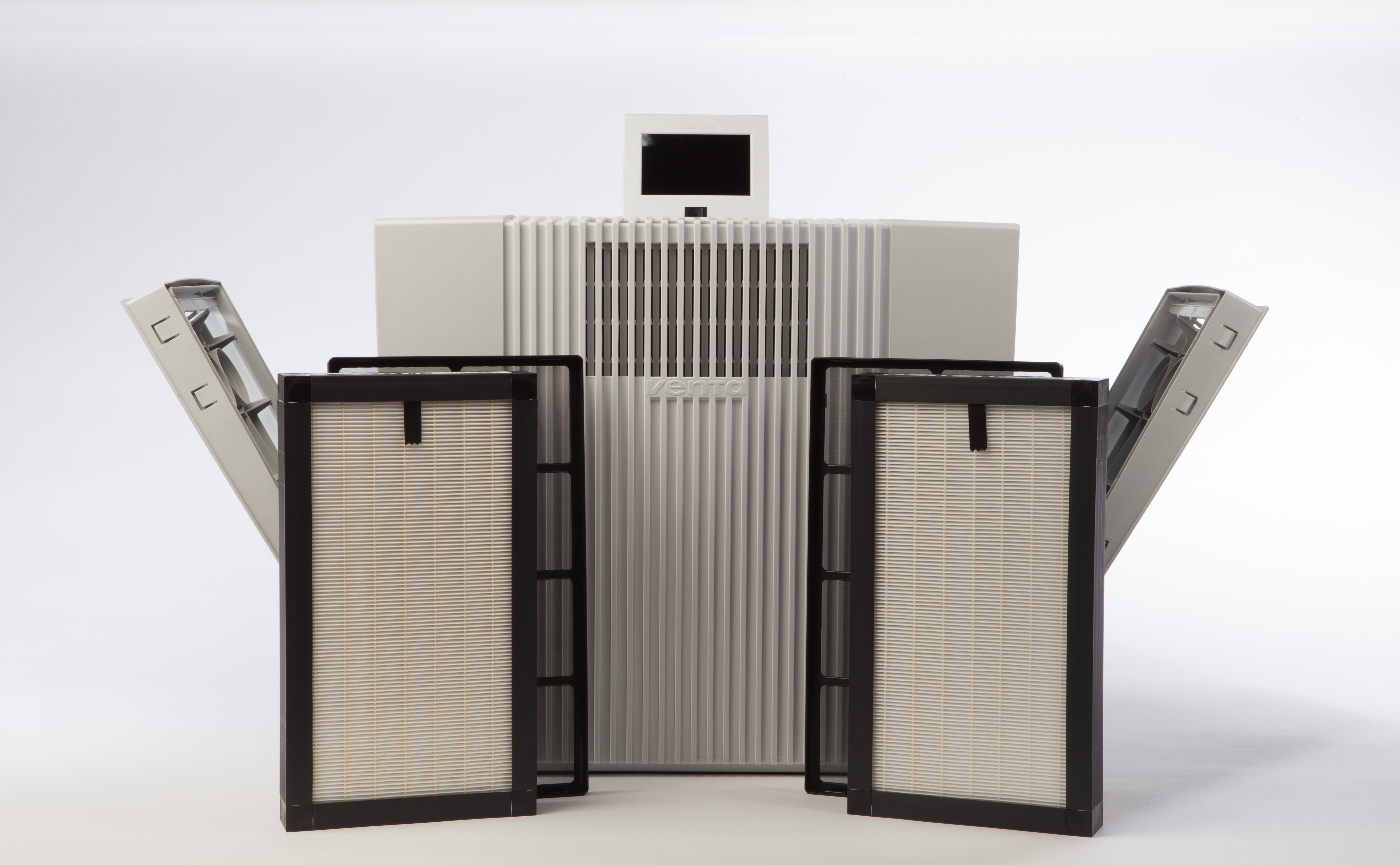Venta LP60 ultrafijnstof luchtreiniger 75m² met VENTAcel Nelior filters 0,07 micron met afstandsbediening, Wit. - o2health
