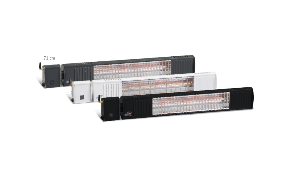 BURDA SOMFY io heater TERM2000io IP67 - kan eenvoudig worden geïntegreerd in bestaande io-homecontrol-systemen