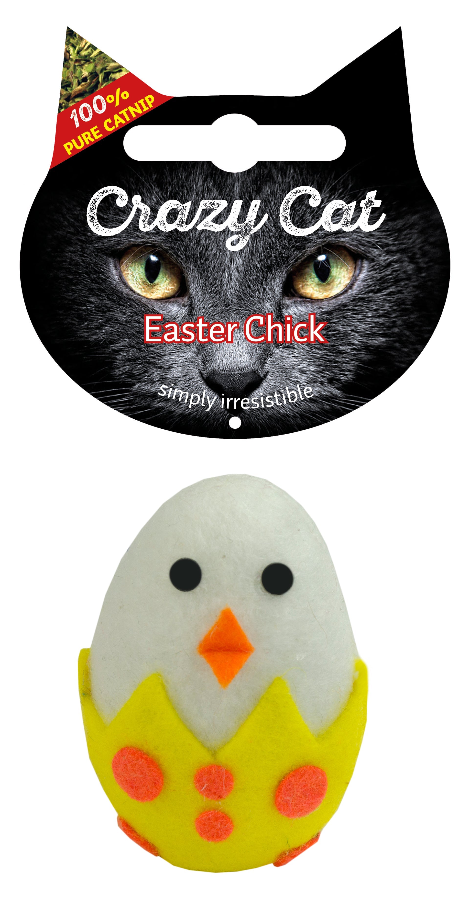 Crazy Cat Easter Chick vol met Madnip