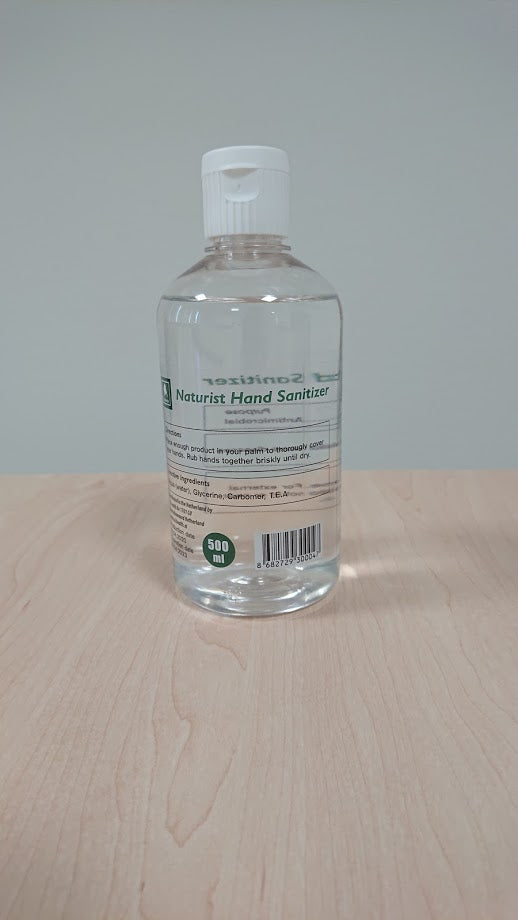 Naturist hand sanitizer 70% alcohol - 500 ML - o2health