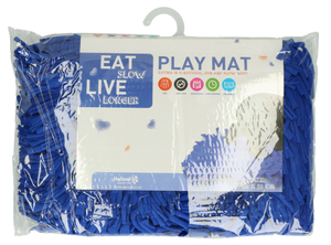 Eat Slow Live Longer Play Mat Blue
