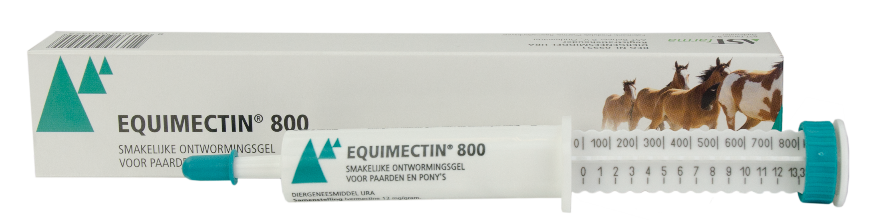 Equimectin 800 (12 mg/g Ivermectine) REG NL URA