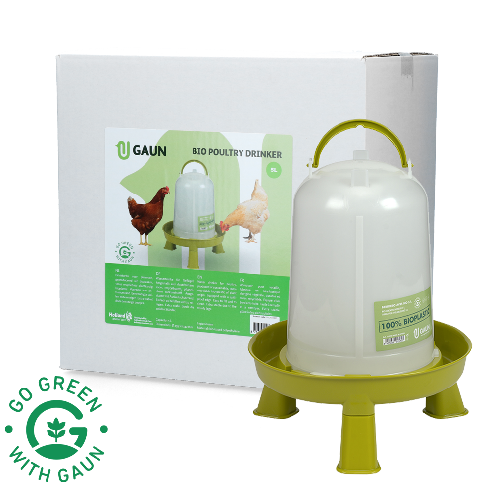 Pluimvee drinktoren 5 l Bio green lemon op pootjes