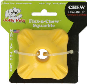 Jolly Flex-n-Chew Squarble geel small