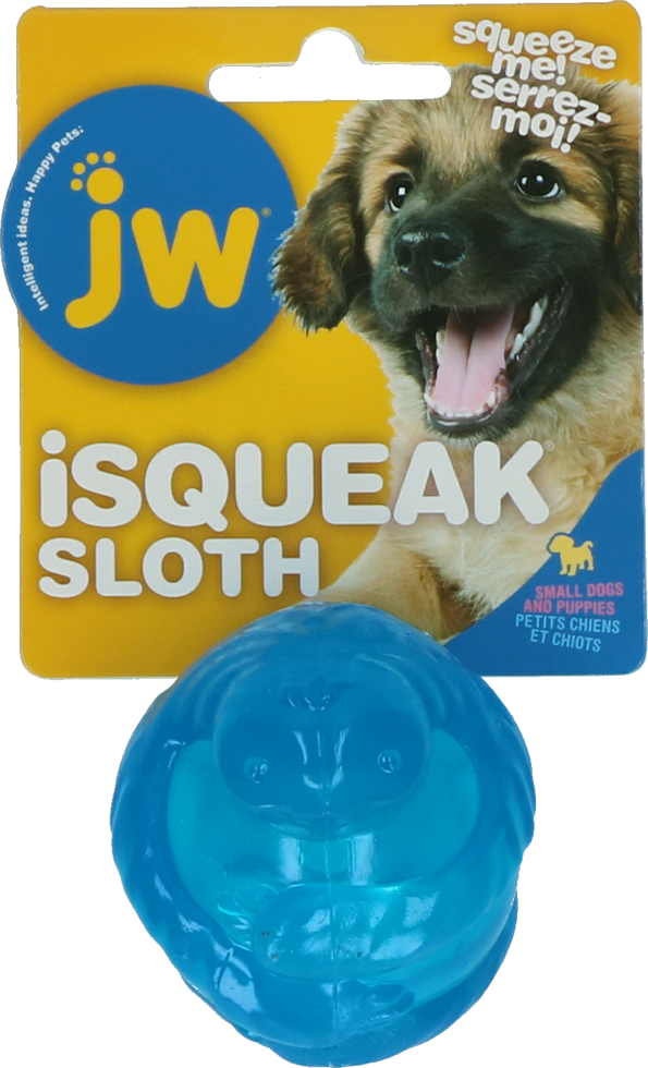 JW Sloth Squeaky Ball Small