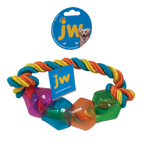 JW Treat Pod Rope Ring Large 22cm Multi Color