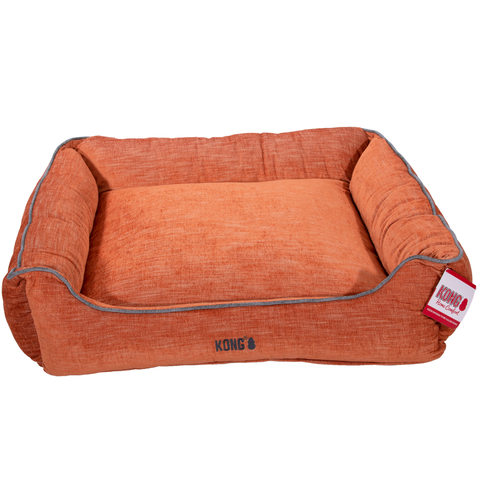 KONG Lounger Beds X-Large, Oranje met grijze lijn