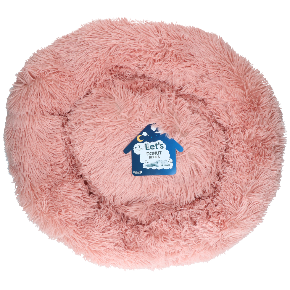 Let's Sleep Donut 60 cm Beige/Roze