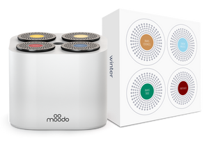 Moodo Smart aroma diffuser wit met batterij incl capsule set - o2health
