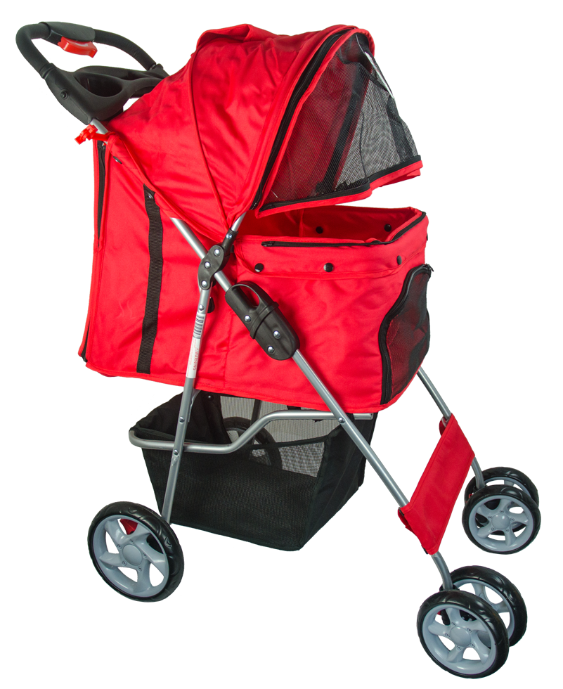 Pawise Pet Stroller Red