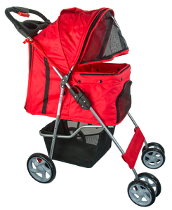 Pawise Pet Stroller Red
