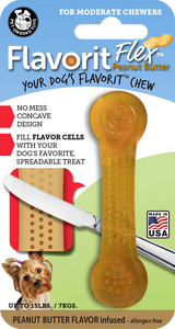 Pet Qwerks Flavorit Flex Peanut Butter Bone S 10 cm