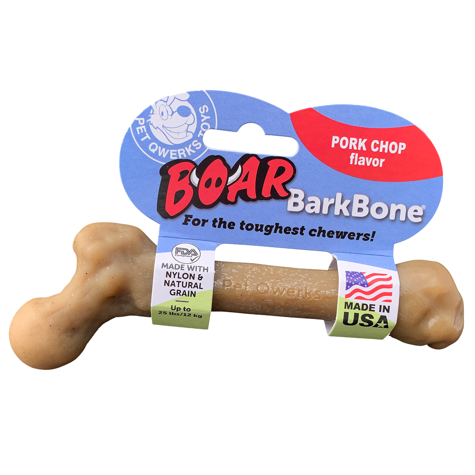 Pet Qwerks  Boar BarkBone Porkchop - MD