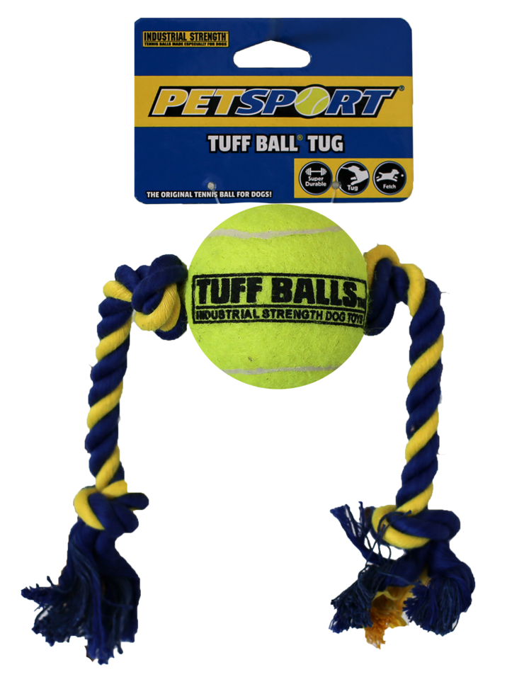 Mini Tuff Ball Tug 6cm, Rope 32cm
