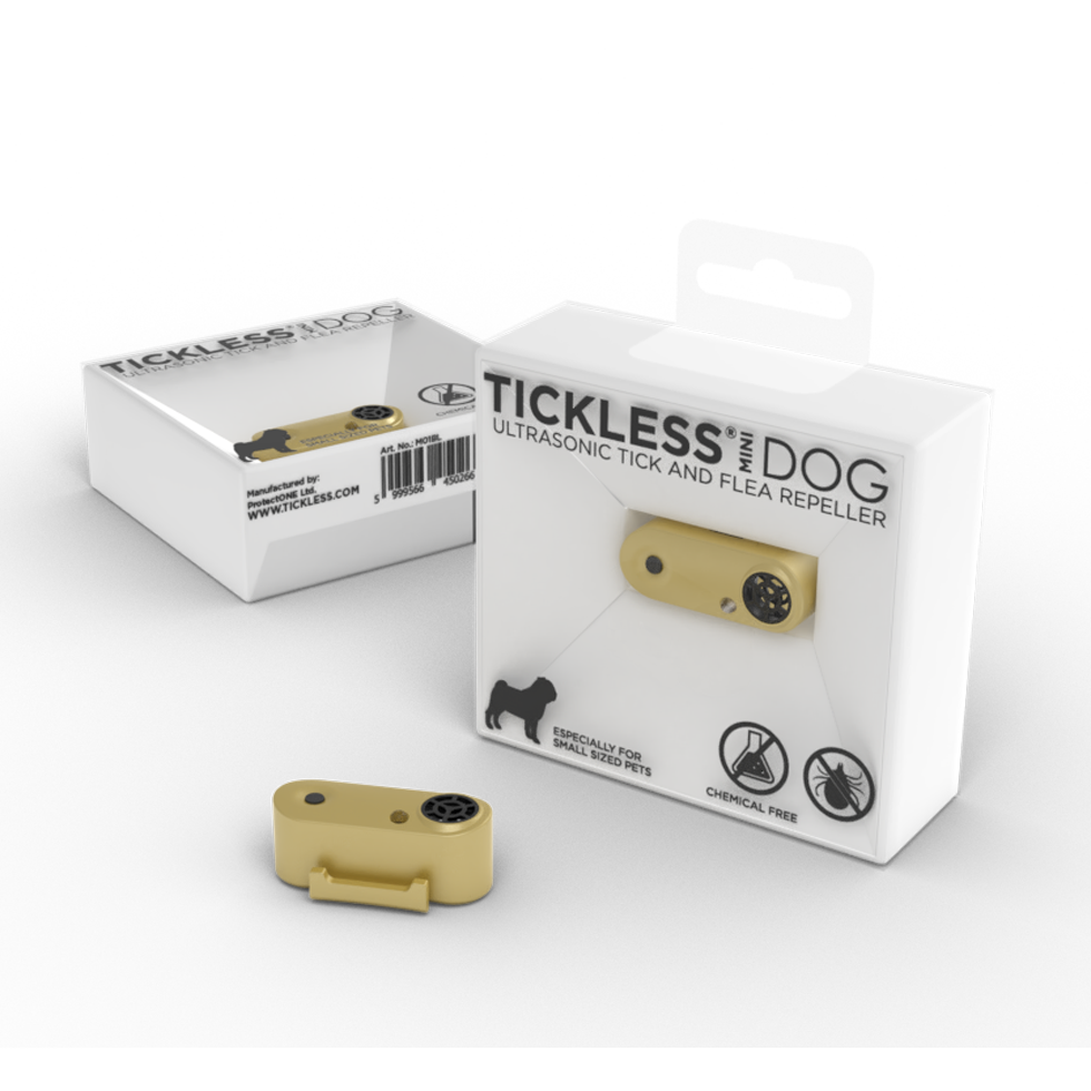 Tickless Mini Dog Goud oplaadbaar